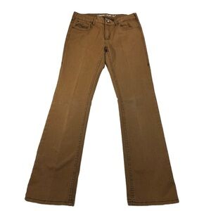 Cowgirl Tuff Co Bonanza Bootcut Brown Tan Jeans Womens size 31 Long 33 Inseam